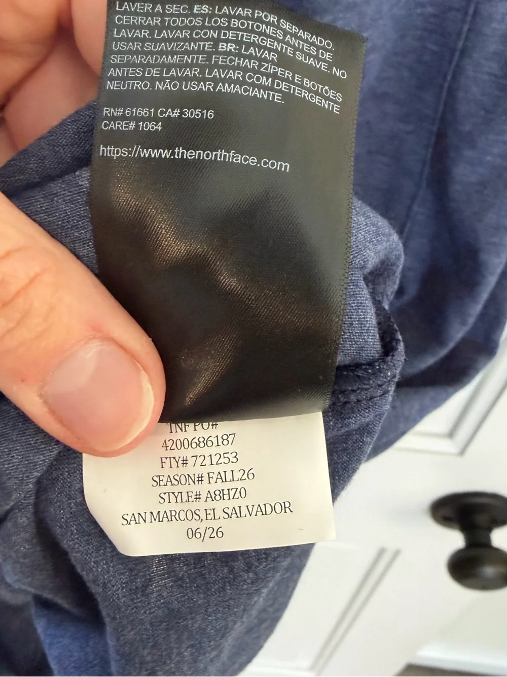 The North Face new tags